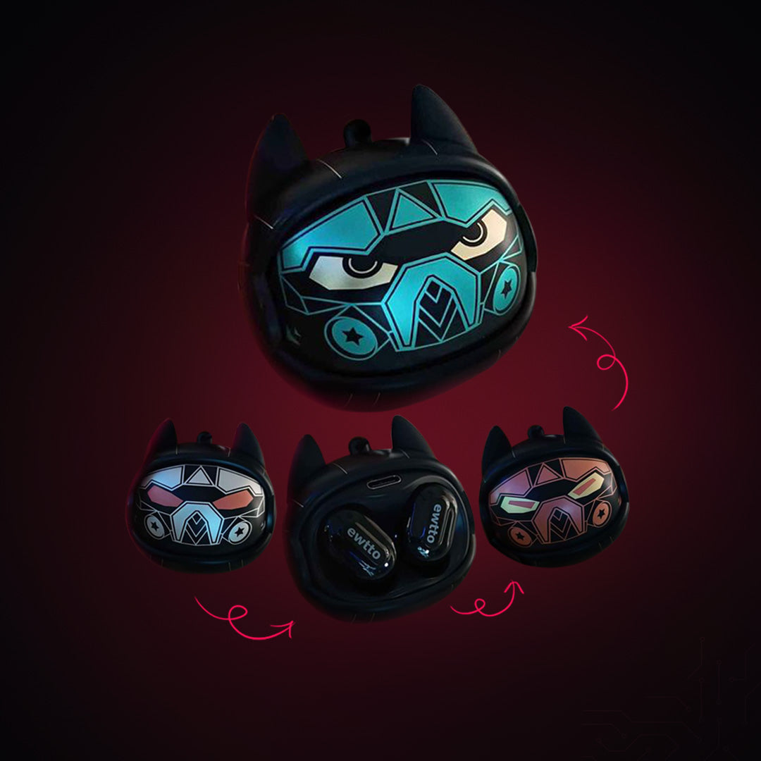 Audífonos EWTTO 360 Bluetooth 5.3 - Diseño Giratorio con Carita