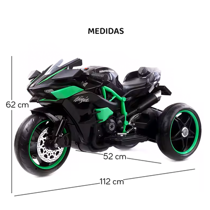 Trimoto Ninja Eléctrica - Con Luces LED y Reproductor Multimedia