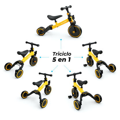 Tricilo plegable 5 en 1 para niño