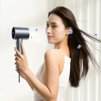 Secadora de Cabello con Iones Negativos 1650W - Pantalla LED Digital